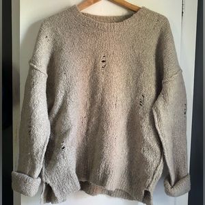 All Saints Cream Sweater